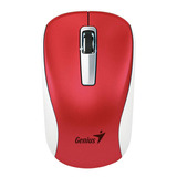 Genius Mouse Inalámbrico Nx-7010 Rojo / Blanco 1600 Dpi