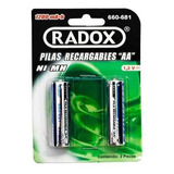 Pila Aa Radox 660-681 Cilíndrica Recargable 1200ma-h, 1,2v