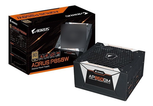 Fuente Gigabyte 850w 80 Plus Gold Aorus Gamer Full Modular Color Negro