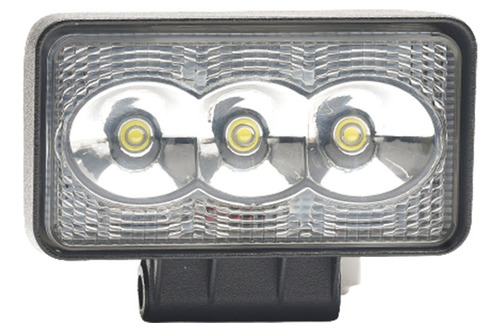 Faro Barra Led Rectangular 19w 3 Leds Auto 4x4 Jeep Off Road