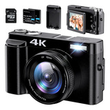 Cámara Digital 4k Para Fotografía Con Enfoque Automático Cám