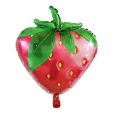 Globo Metalizado Formas Frutilla Fruta Grande Cotillon