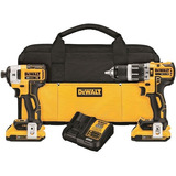 Taladro Percutor Y Atornillador De Impacto Dewalt Dck287d2 Color Amarillo