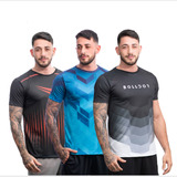 Kit 3 Camisas Dry Fit Esportiva Corrida Academia