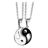 Collar Pareja Yin Yang Amigos Calicad Acero Inoxcidable Full