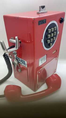 Telefone Publico  Icatel Tsp 2000 Vintage Vermelho