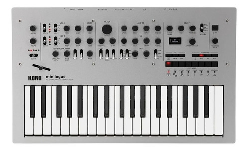 Sintetizador Analogico Korg Minilogue Polifonico 37 T Silver