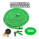 Mangueira Retrátil 15m Irrigação Molhar Aguar Quintal Jardim Cor Colorido