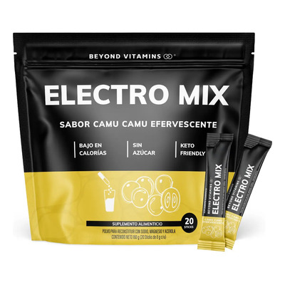 Electrolitos Sin Azúcar En Polvo - Sales Minerales | Hidratación Bajo En Calorías, Apto Dieta Keto | Rehidratación - 20 Sticks - Pre Entreno - Pre Workout - Hidratante Sabor Camu Camu Efervescente | MercadoLibre