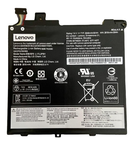 Bateria Lenovo V330-14ikb L17m2pb1 L17l2pb1 L17c2pb2 Origina