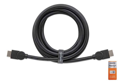 Cable Hdmi - 1.8 Metros, Macho, Negro Manhattan 355346 /vc