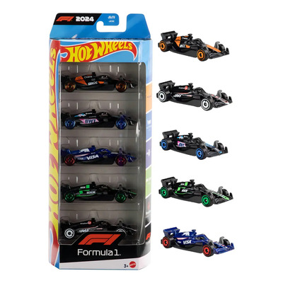 Hot Wheels Autos Paquete de 5 Piezas Formula 1 F1 2024 | Meses sin interés