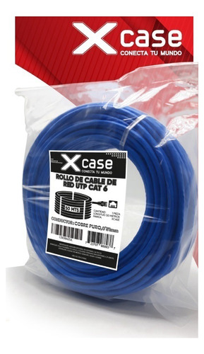 50 M Cable Red Utp Cat 6, Cobre Puro, Certificable Xcase