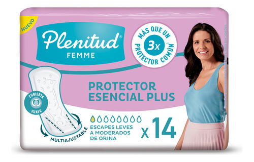 Plenitud Femme Largo Protectores Para Iincontinencia 14un