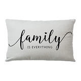 Farmhouse Decorative Pillow Cover Home Quotes Family...