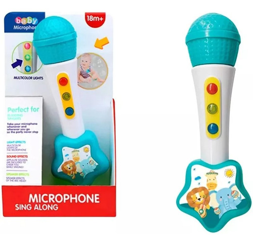 Microfono De Juguete Infantil Con Melodias - 20cm Ideal Bebe