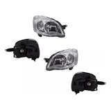 2 Faros Cromado Dfzp Chevy C3 2009 2010 2011 2012