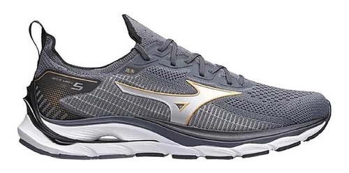 Tênis Mizuno Wave Mirai 5 -  Masculino - Cinza