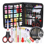 Kit Costura Multiusos Agujas Estuche Accesorios Hilos Tijera