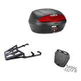 Suporte Traseiro Chapam + Bau E450 Givi 45l - Honda Nc 700x