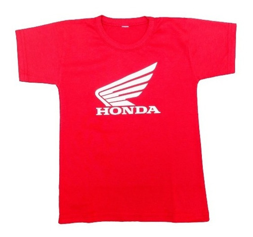 Remeras Algodón Para Niños Honda- Roja