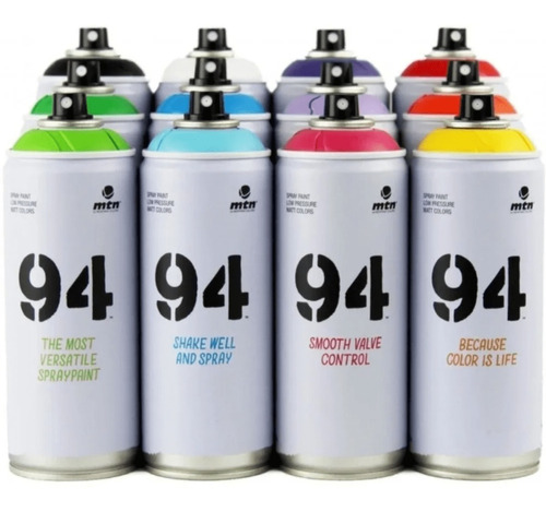 Tinta Spray Fosca 94 Mtn  400ml Cores P/ Grafite Multiuso