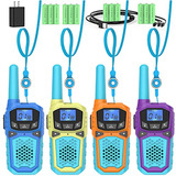 Walkie Talkies Niños - Paquete De 4 Unidades, Recargab...