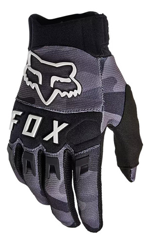 Guantes Fox Dirtpaw Negro Trial Downhill Enduro Mtb Malla Elastica Palma Clarino