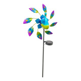 Luz Solar De Jardim De Metal Wind Led Windmill Patio [u]