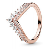 Anillo Pandora Rose Hueso De Los Deseos Princesa Talla 50 