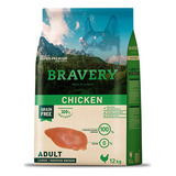 Bravery Adulto Large Medium Breed Sabor Pollo 4 Kg.