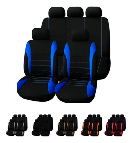 Set Funda Universal Cubre Asiento Automóvil 10 Piezas Coche