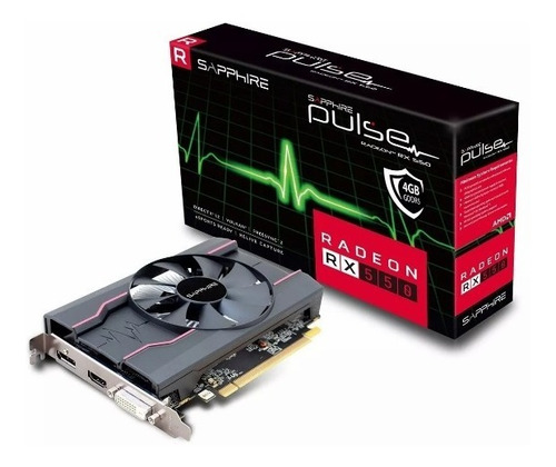 Placa De Video  Vga Pci-e 4gb Rx550 Ddr5 Radeon Saphire