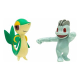 Pokemon Machop Y Snivy Pack Figuras De Pelea