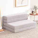 Lazyzizi Colchon Plegable De 4 Pulgadas, Sofa Cama Plegable 