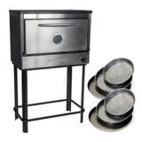 Combo Horno Pizzero De 6 Moldes Con 6 Pizzeras De 36cm