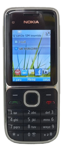Nokia C2-01 43 Mb Preto 64 Mb Ram