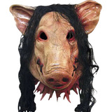 Máscara Halloween Saw Cerdo Látex Disfraz Cosplay Terror