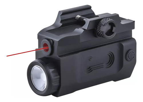 Lanterna De Pistola Tática Com Mira Laser Vermelha Para