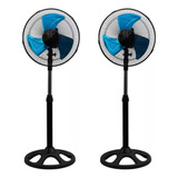  2pcs Ventilador Industrial Pedestal Pie 12 Pulgada