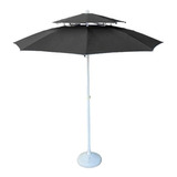 Parasol Sombrilla Doble Techo 220 Cm+ Base