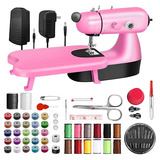 Maquina Coser Mini Portatil Manual Electrica (rosa)