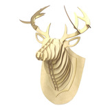 Trofeo Cabeza De Venado Mdf 3mm Corte Laser Decoracion