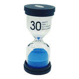 Ampulheta 30 Minutos Areia Azul Decoração Retro