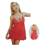 Baby Doll Sexy Vestido Encaje Lenceria Femenina 