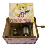 Caja Musical Sailor Moon Madera Coleccion Color Rosa2