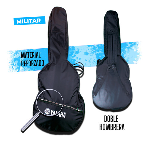 Funda Negra Para Guitarra 1 Metro De Largo