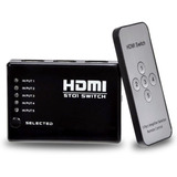 Hub Switch Hdmi 5 Portas Full Hd + Controle Remoto - Su-098