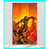 Cuadro Decorativo Juego Doom Textura