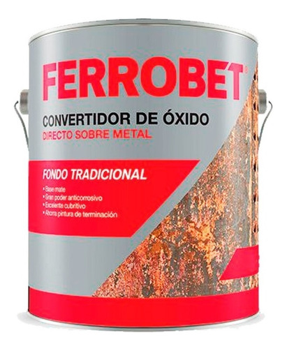 Ferrobet Convertidor De Oxido X 4 Lts.